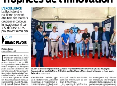 MADINTEC : Lauréat du concours de l'innovation nautique
