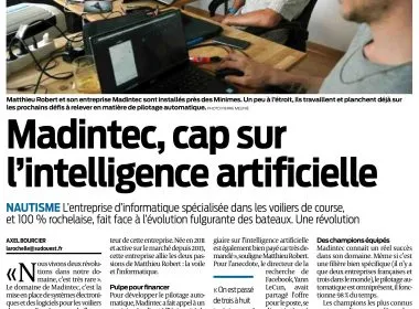 Un article dans Sud Ouest pour notre coworker, fondateur de la société Madintec